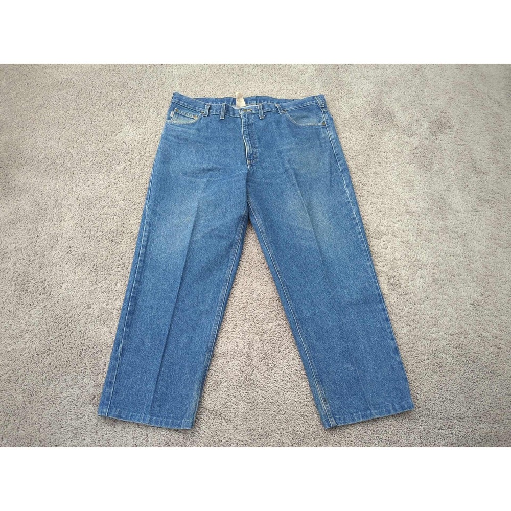Carhartt Jeans Mens 40x30‎ B160DST Denim Straight Leg Workwear Made in Mexico